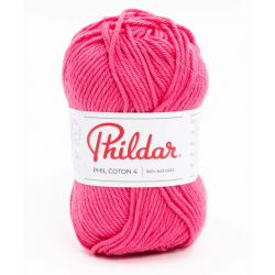 Phildar- Phil coton 4 coloris rose indien
